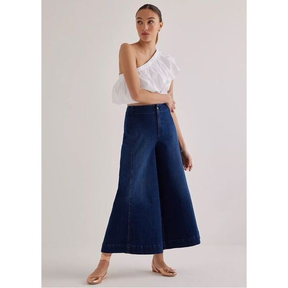 Anthropologie Maeve Wide-Leg Jeans - Picture 2 of 8